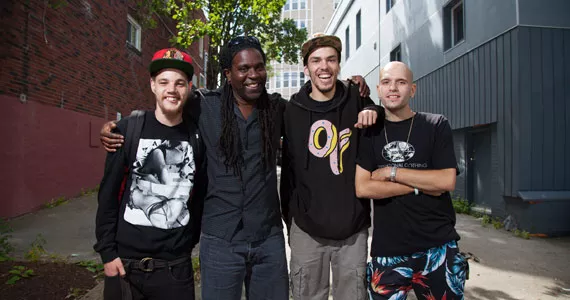 (l-r) iMOVe’s Delton Colley, Sobaz Benjamin, MJ Loppie and Kyle Hamilton. Jordan Blackburn - JORDAN BLACKBURN