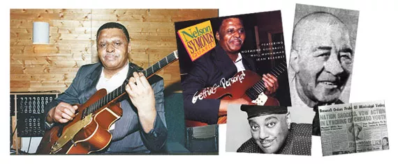 From left to right: Nelson Symonds, Nelson Symonds’ Getting Personal, Joe Sealy, George Paris and the Chicago Defender.