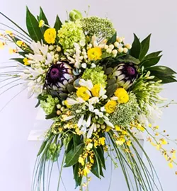 “What is traditional any more? ” says Korayne Romanchuk, who designed this bouquet. - JESSICA JUDGE