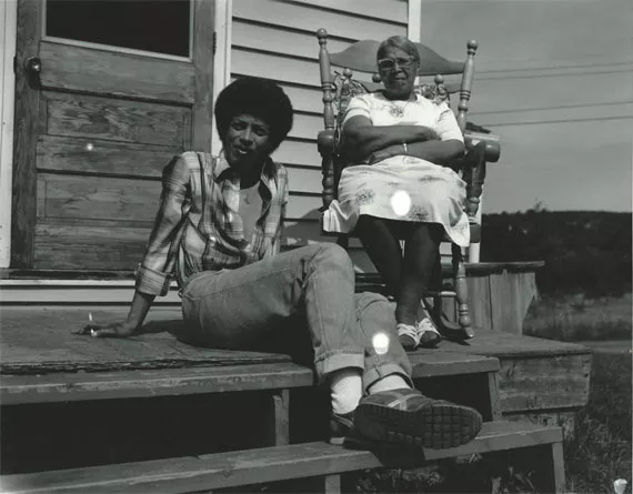 Walter Borden relaxing with his mom, Ethel, around the time he was writing the original Tightrope Time some 40 years ago. - NORVAL BALCH