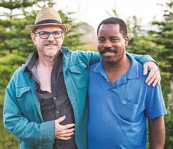 Robin Metcalfe and partner Wesley Riley. - DYLAN CHEW