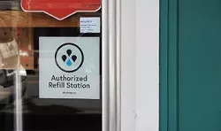 A window sticker at Heartwood on Quinpool Road. - SUBMITTED