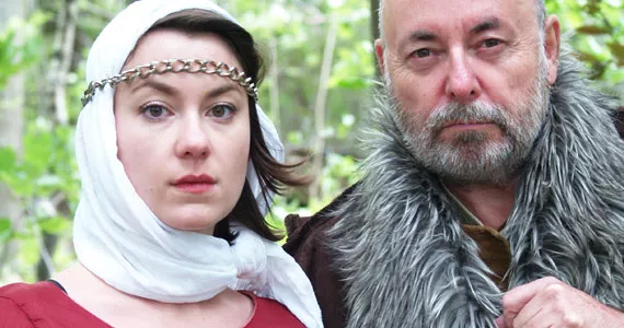 Lear and Cordelia are played by IRL daughter-father team Catherine and Paul Rainville. - JESSIE MACLEAN