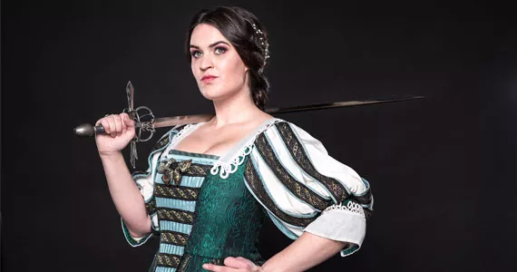 In A Bitter Shrew (above) and the hit Drag Queen, English serves up comedic cautionary tales. - DAHLIA KATZ