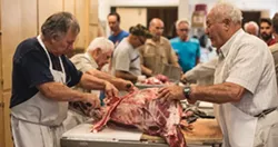 A full-house for rosticcini prep - RILEY SMITH