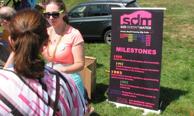 The "Size Doesn't Matter" campaign at Halifax Pride. - VIA CIJA