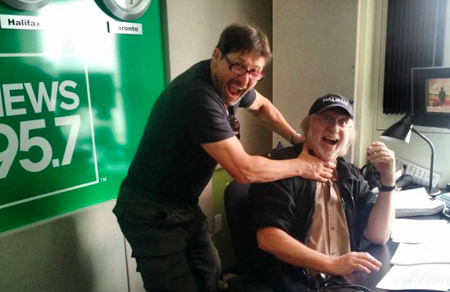 Zurawski and "Science Files" co-host Rick Howe, during happier times. - VIA FACEBOOK