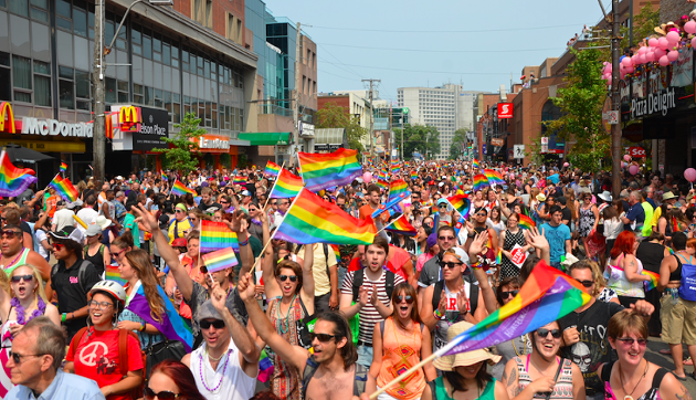 The Halifax Pride parade two years ago on Spring Garden Road. - DYLAN WHITE