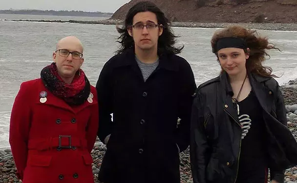 The Halifax Trans Fem/Enby Resistance Collective formed in the wake of recent trans exclusionist attacks. &Aacute;ine Morse, Hope Salmonson and Jessica R. Durling are organizers of the Collective. - HALIFAX TRANS FEM/ENBY RESISTANCE COLLECTIVE