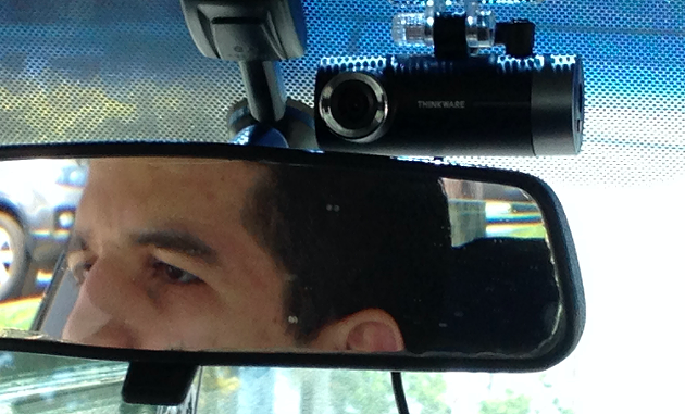 A $100 Best Buy-bought dashboard camera on a Halifax taxi. - THE COAST