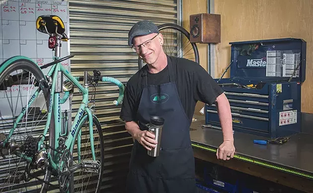 Gearhead Brendan Sutcliffe is off-the-chain. - DYLAN CHEW