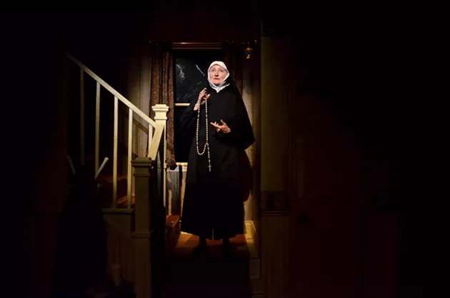 The Mystery Play, Written by Josh MacDonald, Starring Mary-Colin Chisholm as Sister Vivian Salter, Directed by Natasha MacLellan, Costumes by Andrea Richie, Set Design by Sean Mulcahy, Lighting design by Leigh Ann Vardy - CLARE WAQUE