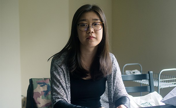 Jianing Xu, pictured here in her Halifax apartment. - IAN SELIG