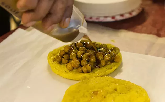 Aleem Ibrahim makes his bara the traditional way in Halifax. - IAN SELIG