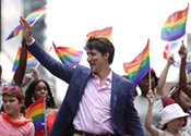 Trudeau pinkwashing Pride parade