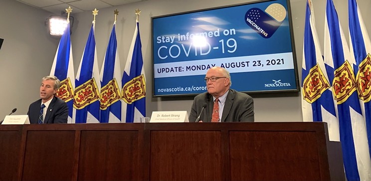 "The requirement to self-isolate after travel has been the main line of defence to protect Nova Scotians from COVID-19," says incoming premier Tim Houston at the debut Houstrang briefing.