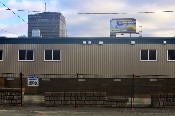 The Dartmouth modular units are here, but a COVID outbreak in shelters is slowing down move-in.
