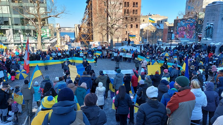According to Stas Serebriakov, member of the Ukrainian Canadian Congress, "there is a lot of stress, anxiety and uncertainty among the Ukrainians living in Halifax at the moment."