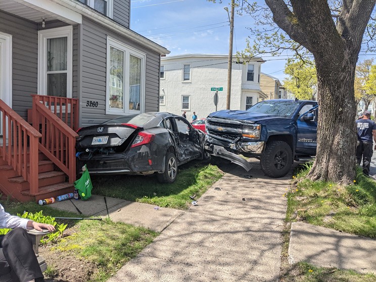 This crash on May 13 was the third collision in five weeks on Steve MacKay's street.