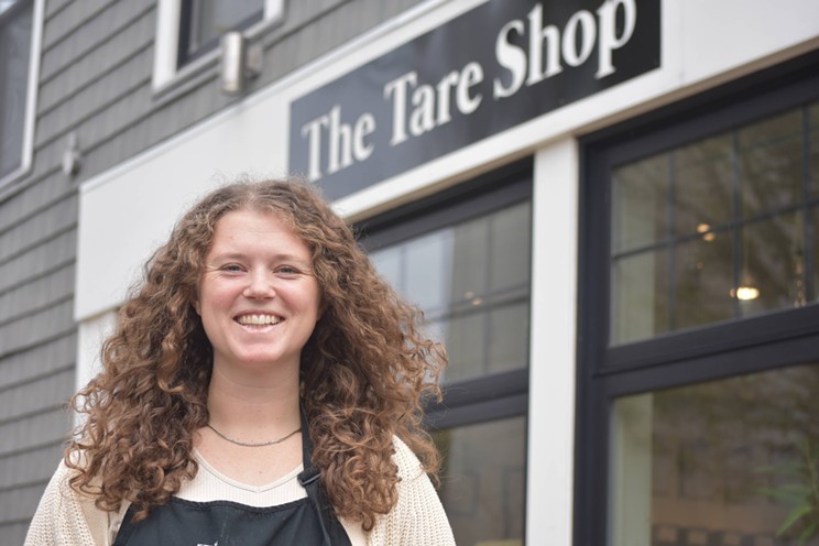 Kate Pepler, owner of The Tare Shop, says she is seeing about 40% less traffic than before the COVID-19 pandemic.