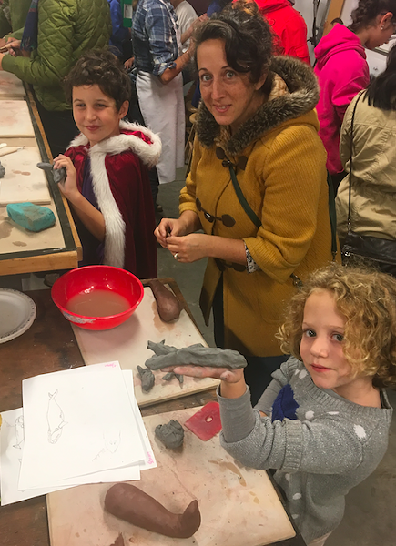 Arsenault and her children at Nocturne last year.