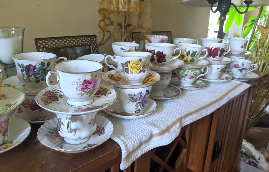 Teacups prepped and ready for their party guests. - CAORA MCKENNA