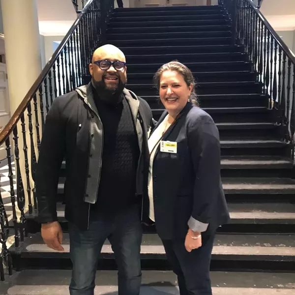 Dennis Adams and Sarah MacLaren at the NS Legislature, where LOVE was recognized for 20 years of service to youth. - VIA FACEBOOK