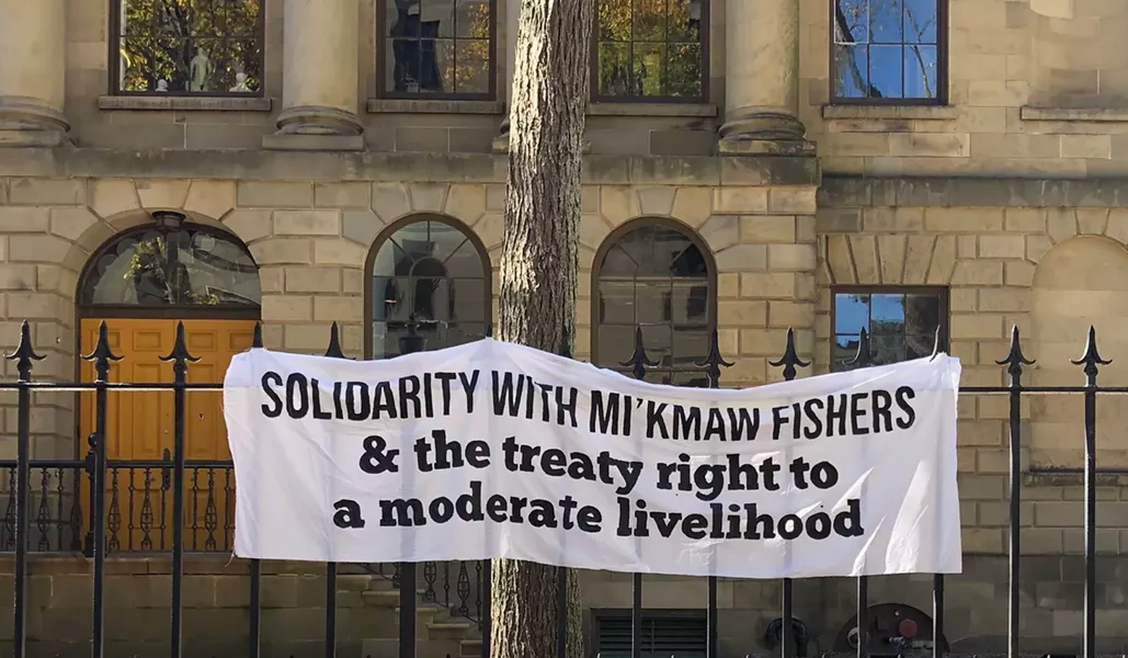 Friday's Indigenous-harvested-lobster sale outside Province House sold out in 35 minutes. - THE COAST
