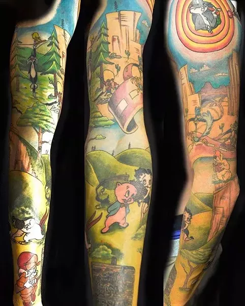 This client went full Looney - COURTESY OF DEUCE TATTOOS