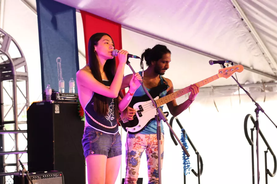 Indie-pop/mandopop band Century Egg played at the mainstage on Saturday afternoon.