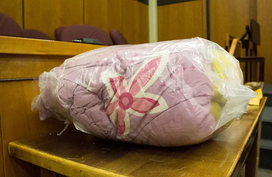 The princess blanket, which covered Terry Marriott Jr. when he was killed, had its day in court.