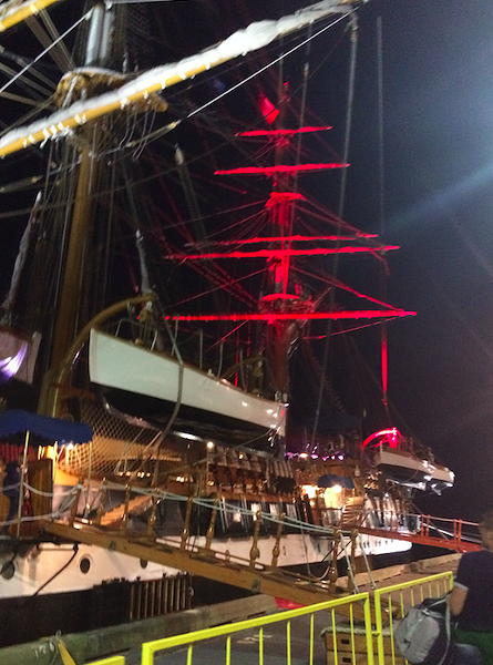 Waiting to come aboard. - CHRISTY SOMOS