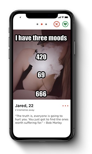 Tinder what means 420