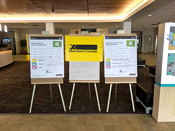 Dalhousie University's special ballot voting takes place in the Student Union Building. - THE COAST