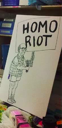 Signs created during last year's Rad Pride fest. - RAD PRIDE'S FACEBOOK PAGE