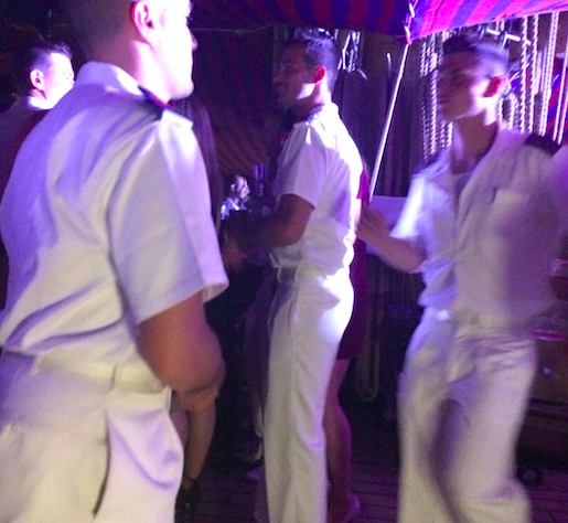 Vespucci sailors dancing during their party. - CHRISTY SOMOS
