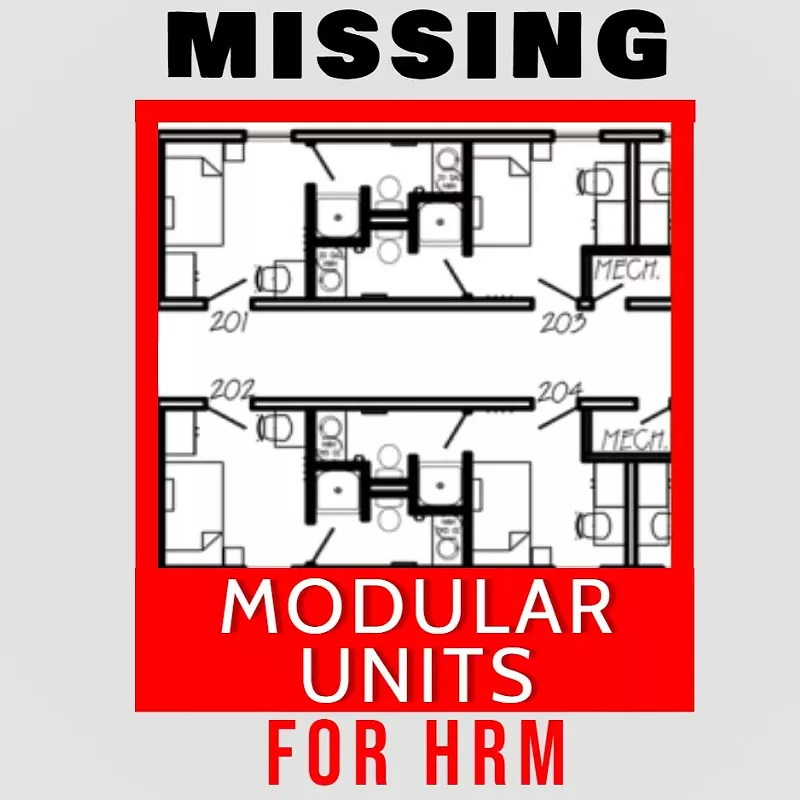 The modular units are nowhere to be seen.