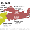 Map of COVID-19 cases reported in Nova Scotia as of March 30, 2021. Legend <a href="https://www.thecoast.ca/COVID19Needtoknow/archives/2020/10/27/legendary" target="_blank">here</a>. THE COAST Map of COVID-19 cases reported in Nova Scotia as of March 30, 2021. Legend <a href="https://www.thecoast.ca/COVID19Needtoknow/archives/2020/10/27/legendary" target="_blank">here</a>. THE COAST