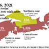 Map of COVID-19 cases reported in Nova Scotia as of April 17, 2021. Legend <a href="https://www.thecoast.ca/COVID19Needtoknow/archives/2020/10/27/legendary" target="_blank">here</a>. THE COAST Map of COVID-19 cases reported in Nova Scotia as of April 17, 2021. Legend <a href="https://www.thecoast.ca/COVID19Needtoknow/archives/2020/10/27/legendary" target="_blank">here</a>. THE COAST