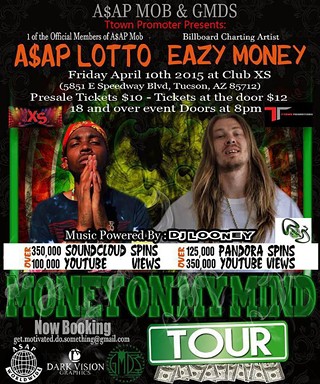 A$AP LOTTO of A$AP MOB and EAZY MONEY of GMDS ENT live in concert