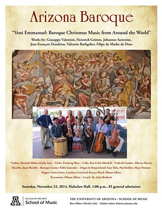 Arizona Baroque: “Veni Emmanuel: Baroque Christmas Music from Around the World”