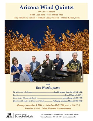 Arizona Wind Quintet with Pianist Rex Woods
