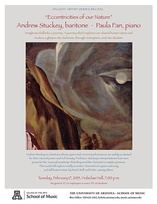 Baritone Andrew Stuckey and Pianist Paula Fan: "Eccentricities of our Nature"