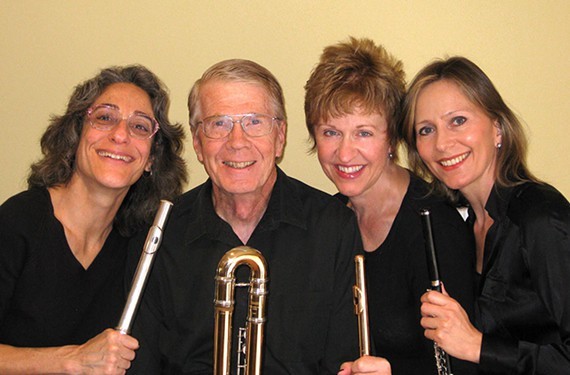 Skyline Flutes: Fran Moskovitz, Jerry Ervin, Sandy Schwoebel, Christine Harper