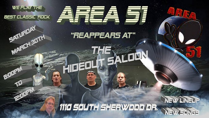 Area 51 Reappears at the Hideout Saloon