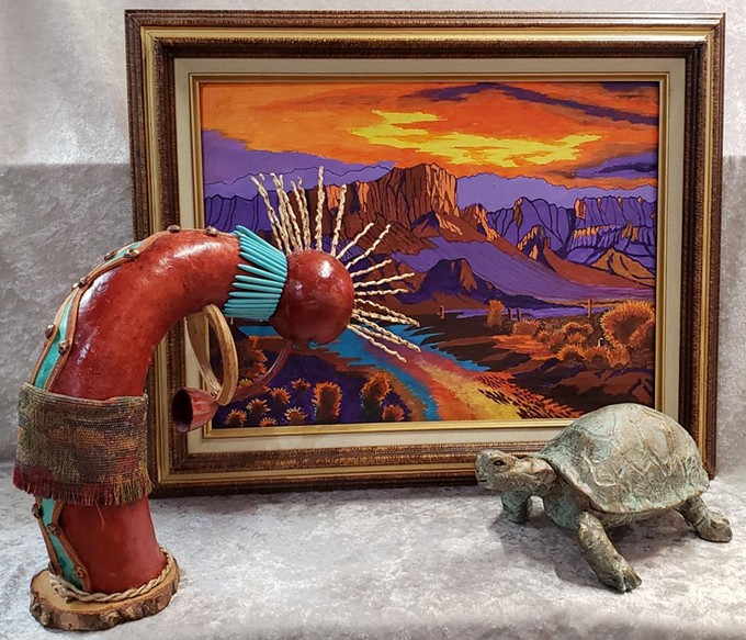 Some works by Cactus Wren Artisans artists