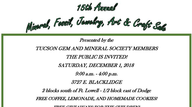 15th Annual Mineral, Fossil, Jewerly, Art & Craft Sale