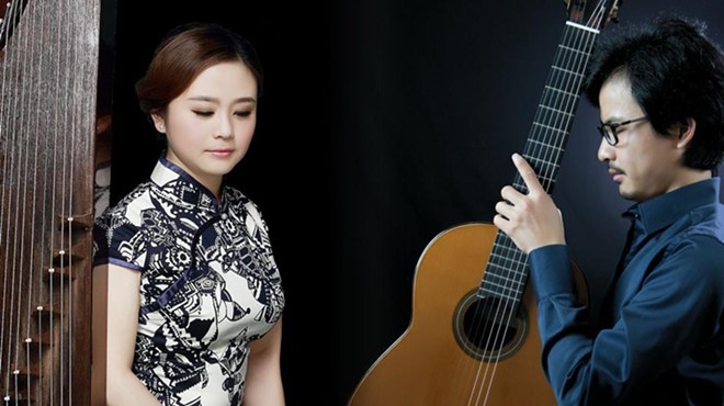 Bin Hu on Guitar with Jing Xia on Guzheng
