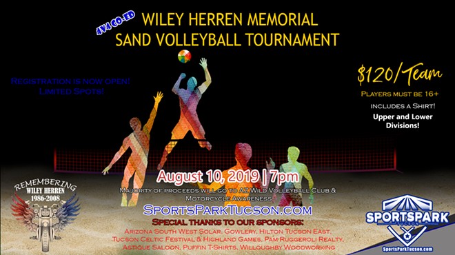 Aug 10th All-Nighter 4v4 Coed Wiley Herren Memorial Volleyball Tournament A/B & C Divisions