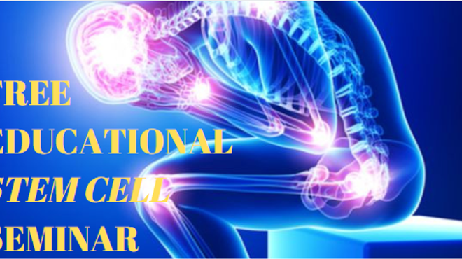 Free Stem Cell Therapy Seminar to End Joint Pain!